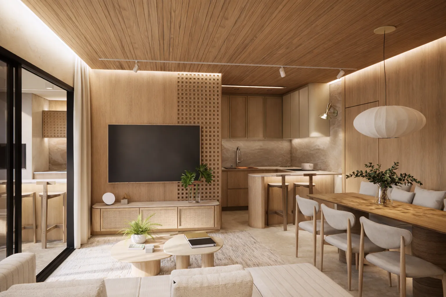 Ambiente do apartamento de 79 m²