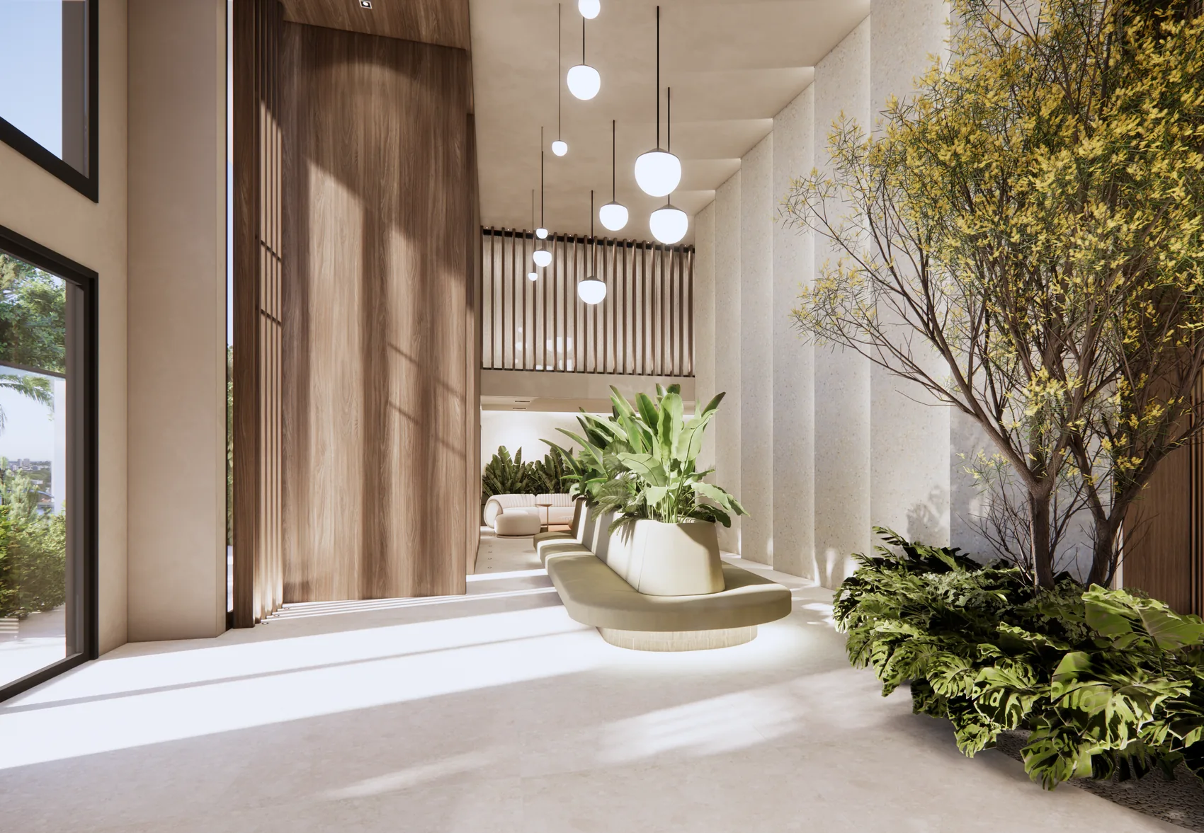 Detalhe do lobby