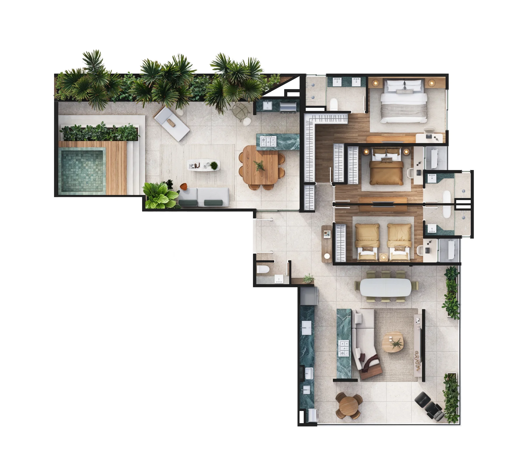 Planta da unidade rooftop